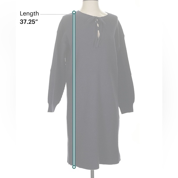 Ann Taylor Black Ribbed Knit Midi Dress - Picture 5 of 7